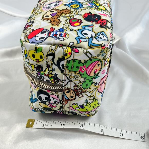 Tokidoki 2015 Chained Love Vintage Make Up Cosmetic Case Zipper Pouch NWT Rare - Picture 3 of 12